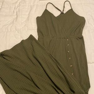 Dark Green Sun Dress